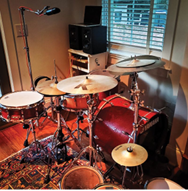 Keeping the Beat:  “I’ve been playing drums for 30 years. In Argentina, I used to tour the country with different bands, including Los Liones. Now, I just play in the house for myself.”
