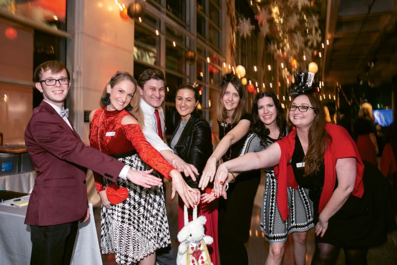 Nick Mercer, Catherine O’Rourke, Chris Nungesser, Stephanie Gabosch, Kristen Beach, Maggie Roudsari, and Brittany St. Sauveur