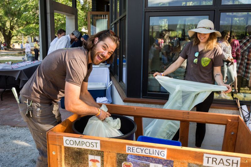 Nathan Burnell and Sarah Roza of Compost Rangers