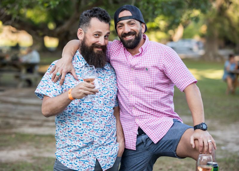 Larry Downey and Jonathan Bentley, General Manager of Obstinate Daughter