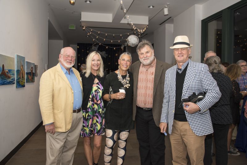 Grahmn Stone, Wendy Dopp, event chair Annie Stone, Halsey curator Mark Sloan, and Steve Dopp