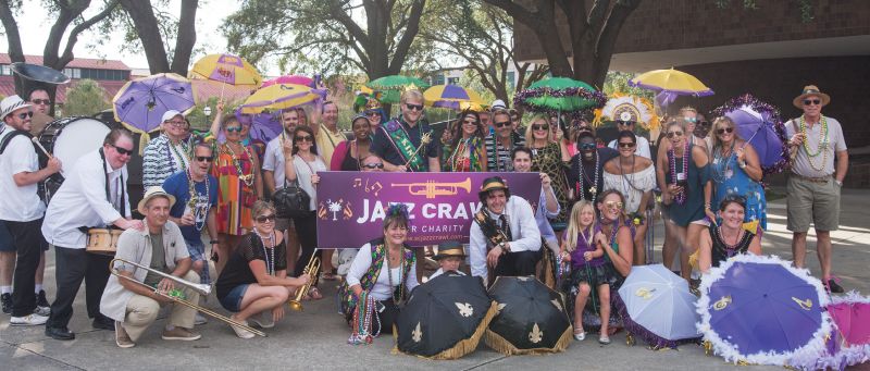 The group stopped for a picture outside The Charleston Museum.