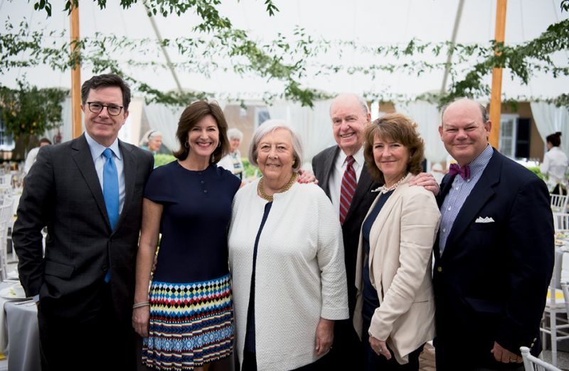 Stephen Colbert and Evelyn McGee Colbert, Patti and Peter McGee,  Madeleine McGee, and Bunky Wichmann