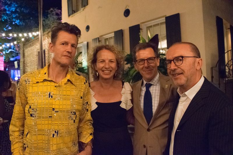 Spoleto Festival USA’s Director of Chamber Music Geoff Nuttal, Julie and Bill Medich, and Pedja Muzijevic