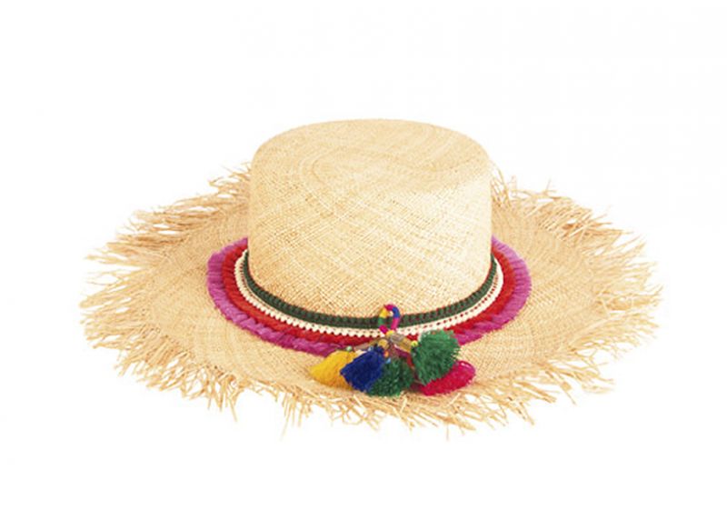 Scotch &amp; Soda frayed hat with tassels, $98 at Gwynn’s of Mount Pleasant