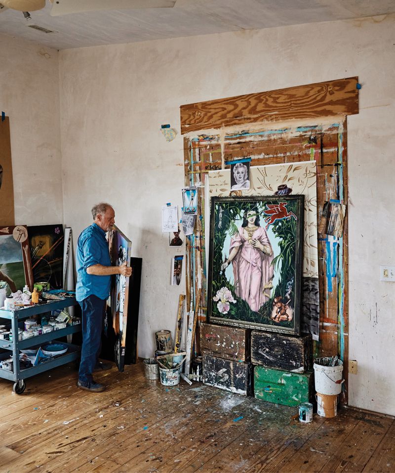 A truly creative spirit, Boatwright has made documentary films and TV commercials, plays in a band, and paints everything from public murals and signage to fine art. “Mostly, I’m a painter,” he says.