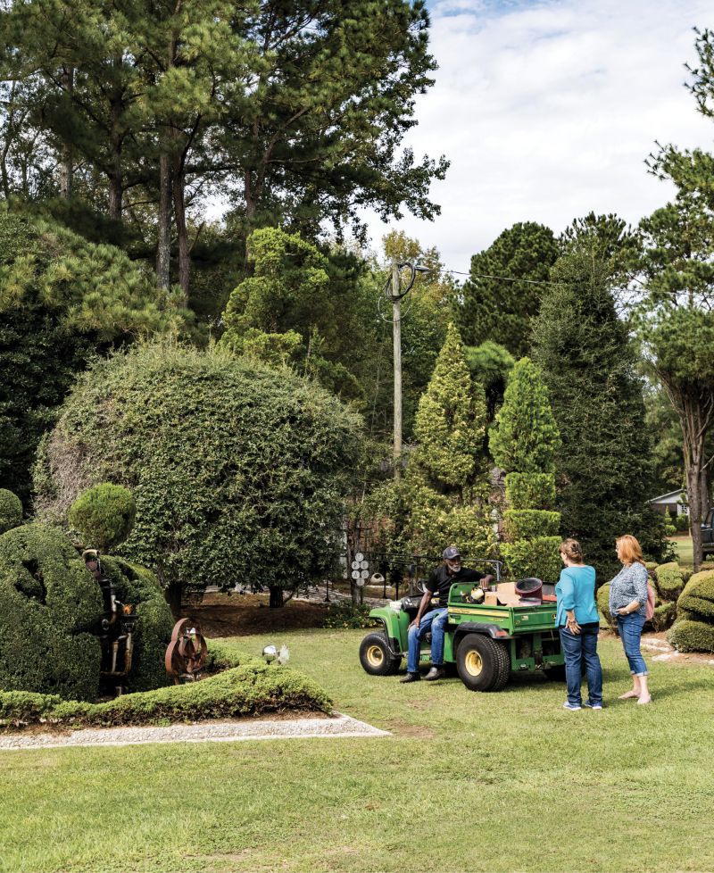 Meet &amp; Greet: Visitors arrive every week from across South Carolina and around the world. When a restroom facility needed to be added, Coca-Cola donated the cost of the small building. (Fryar originally moved to Bishopville to work at a factory that made cans for the soft drink.)