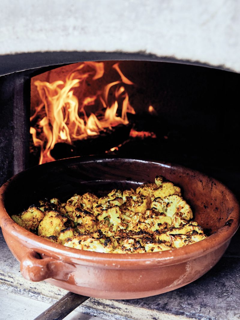 Cauliflower, spiced and roasted