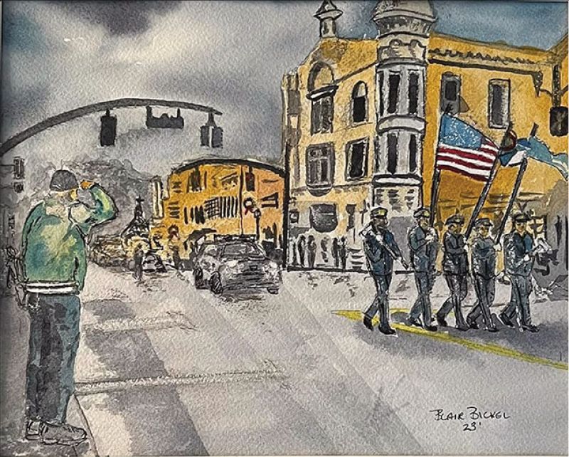 Honoring the Flag, by Blair Bickel