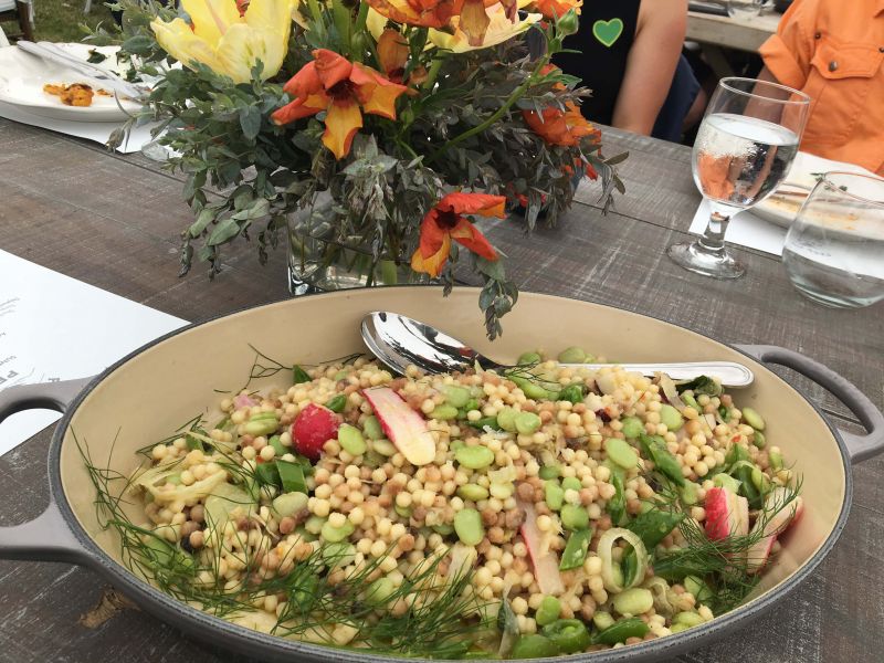 Obligatory pea succotash was a Pass the Peas hit.