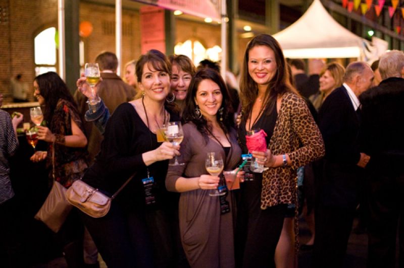 All the way from Atlanta, Bethany Smith, Gloria Alarcon, Jill Bourland, and Susan Adams didn&#039;t let the rain stop their bachelorette festivities