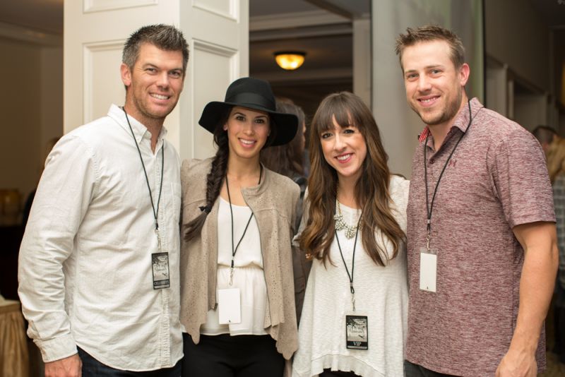 Mason and Molly Crosby with Kimberly and Case Keenum