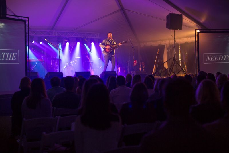 John Mark McMillan sings an event-appropriate song titled &quot;The Medicine.&quot;