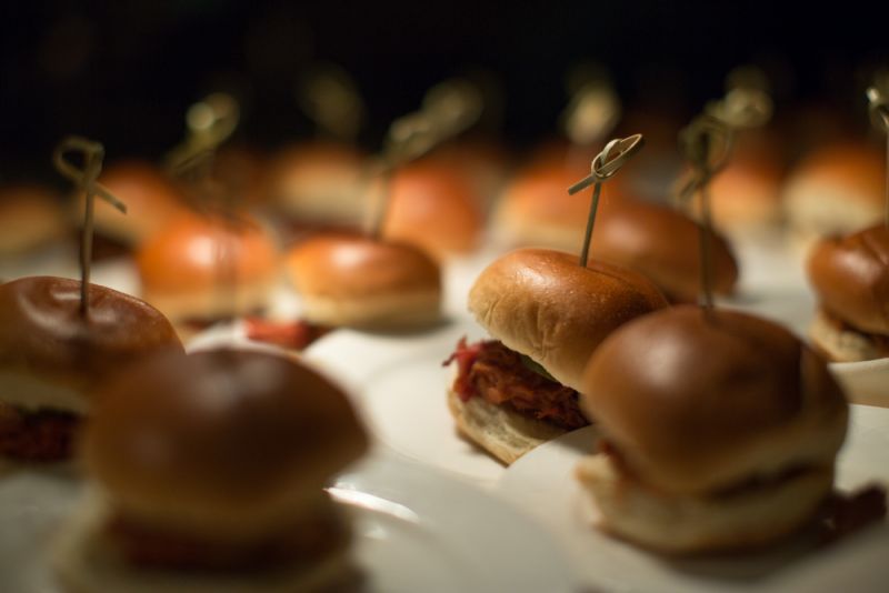 Mini fried chicken sandwiches