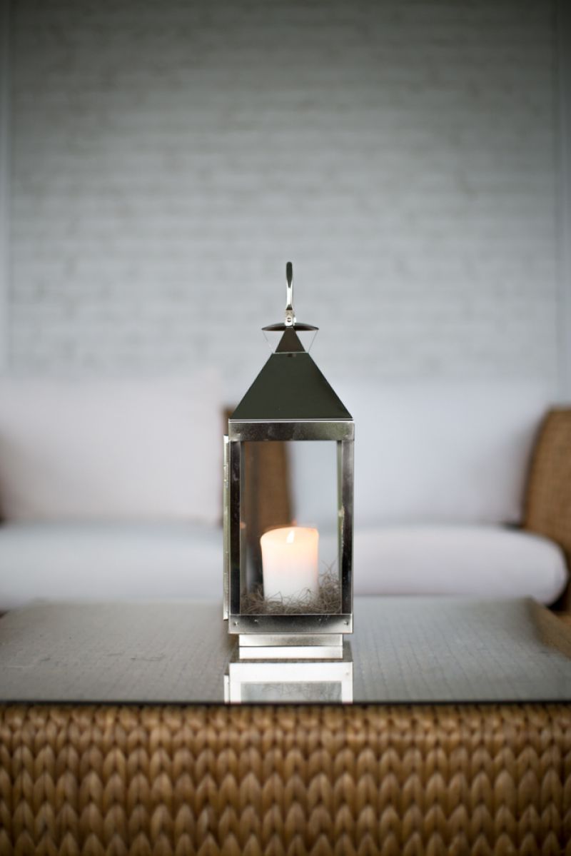 Delicate table arrangements made outside seating look warm and accommodating.