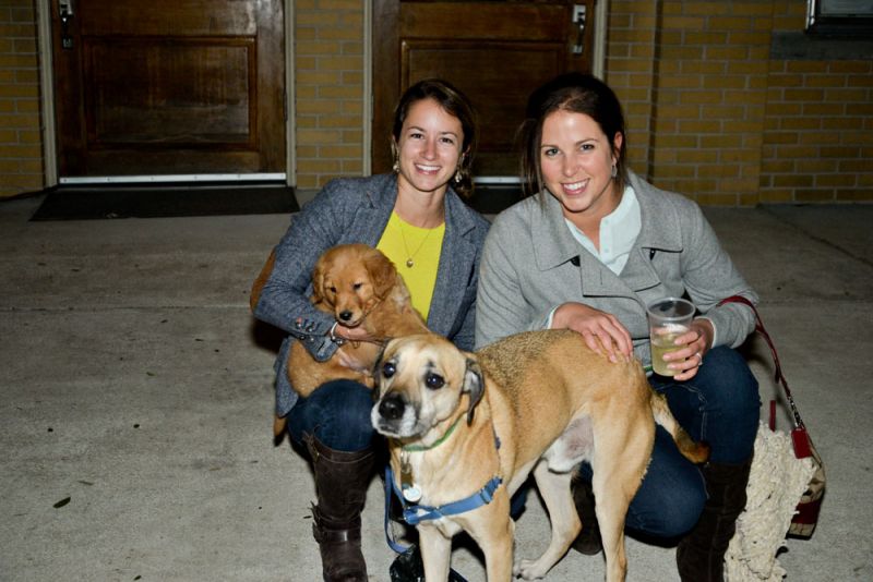 Staci Mays with Bruce and Amanda Cambell with Ollie