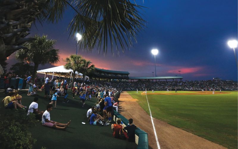 A Charleston RiverDogs home game at The Joe.