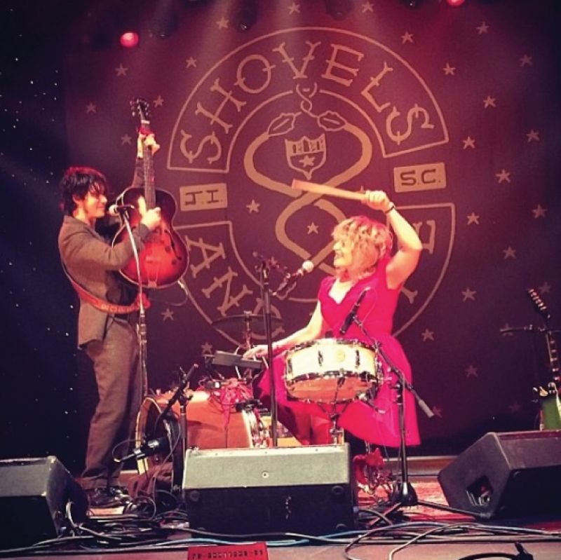 Playing for the hometown crowd at Charleston Music Hall, January 2014