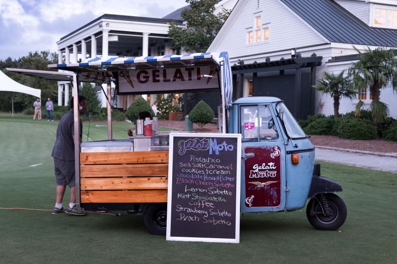 The arrival of a gelato truck was another highlight of the evening.