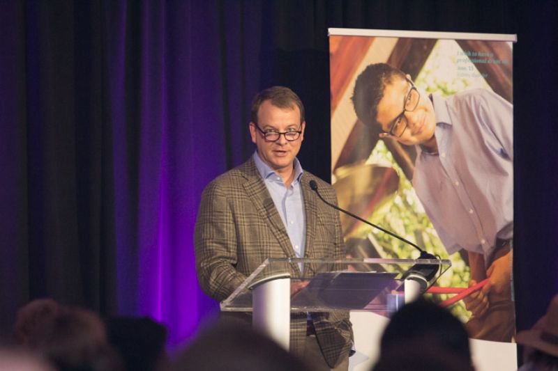 Make-A-Wish South Carolina President Bill Tiller kicks off the evening&#039;s program.