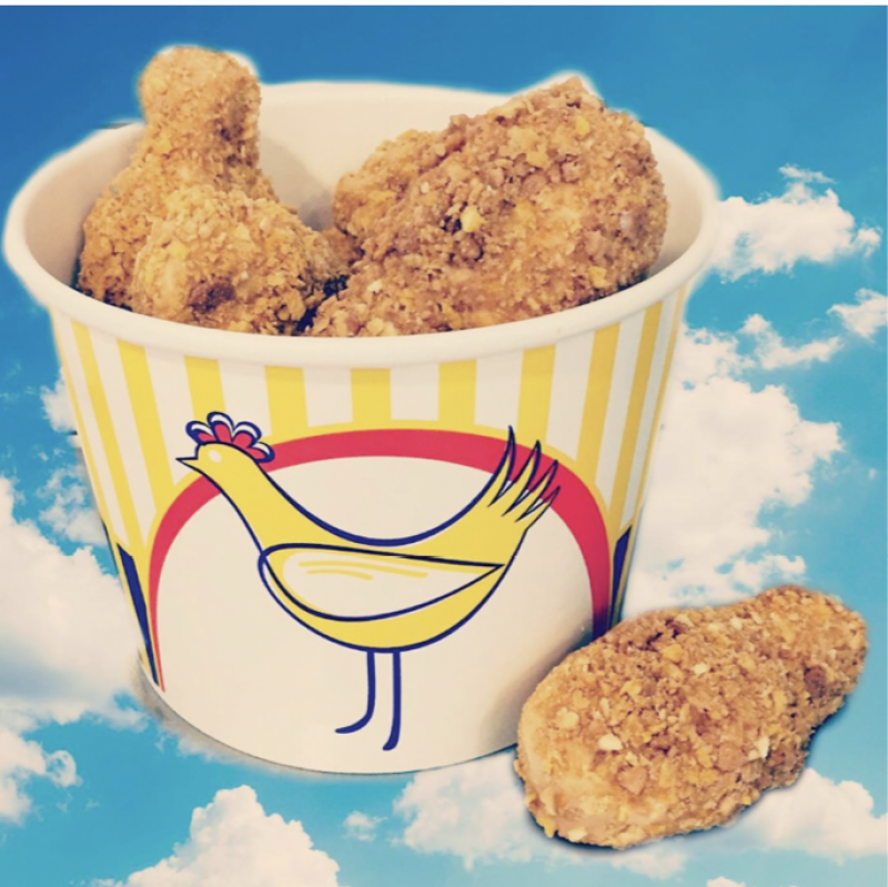 Six-piece bucket of Not Fried Chicken