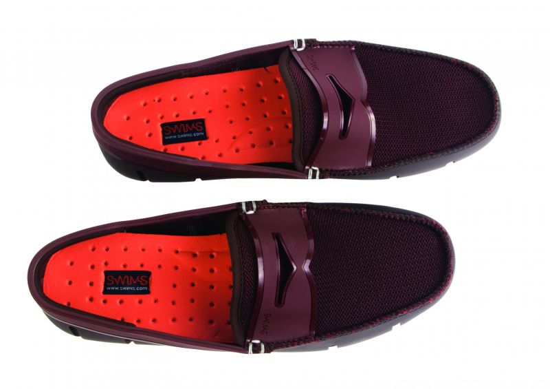 Swims, Penny loafer in brown/dark clay, $159 at Gwynn&#039;s