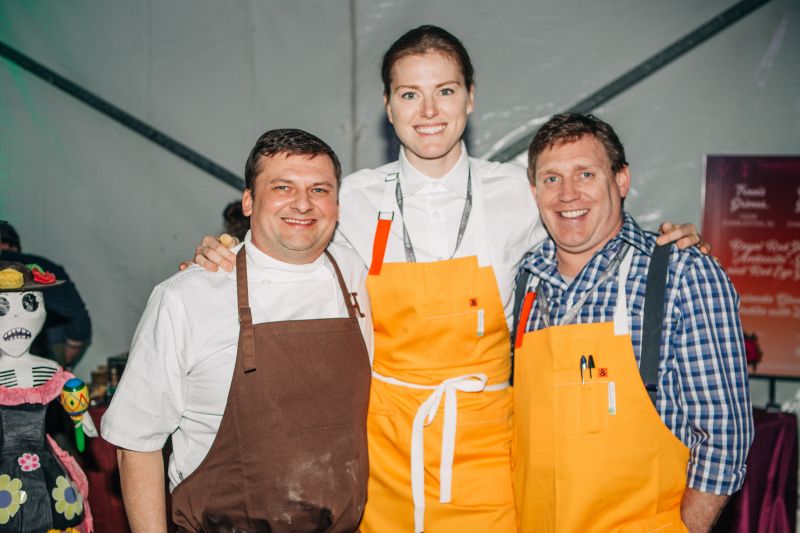 Travis Grimes of Husk, Katy Keefe of McCrady’s, and Wesley Grubbs of Minero