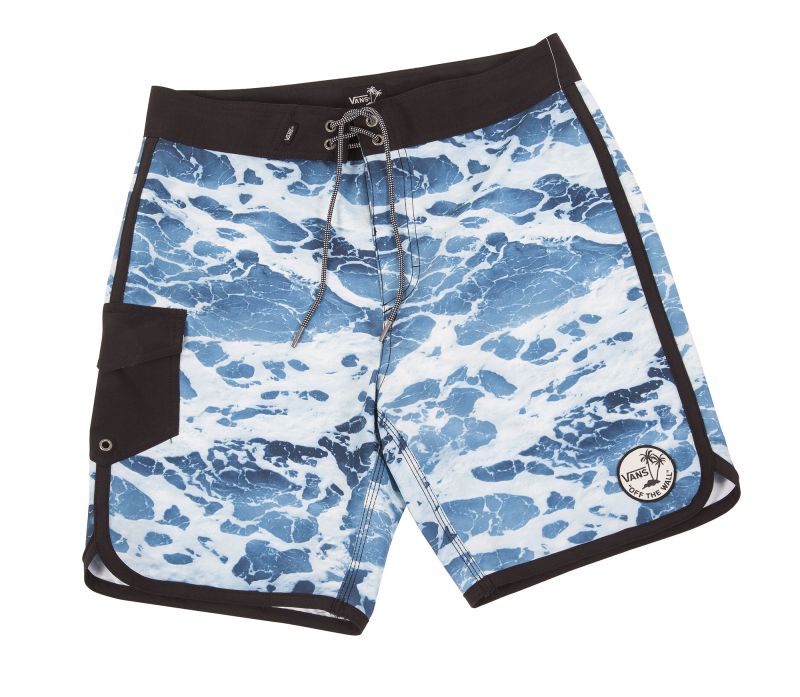 Vans &quot;Mixed Scallop Boardshort&quot; in &quot;backwash,&quot; $55 at Channels