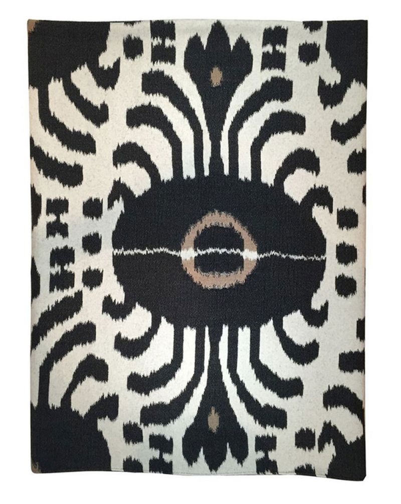 Madeline Weinrib throw (hand-loomed cashmere-blend jacquard), $1,250 at Fritz Porter