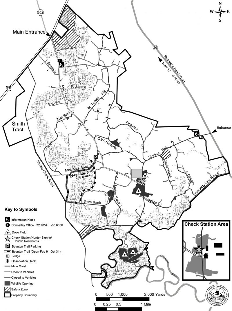 The 8,048-acre Donnelley Wildlife Management Area gives the public access to its miles of managed rice fields, forested wetlands, and tidal marsh.